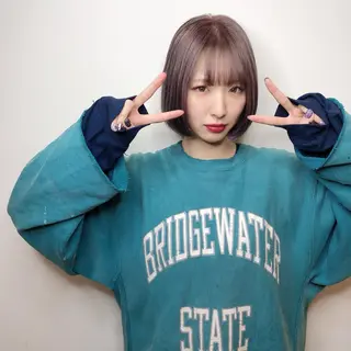 ショート カラー 美髪改善・ストレート 🌿エクステ/カンジのヘアスタイル