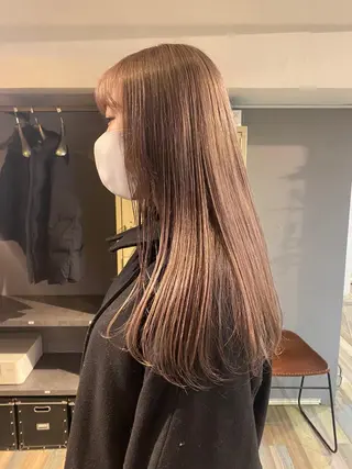 ロング カラー 💎ミルクティー ベージュ💎Takeのヘアスタイル