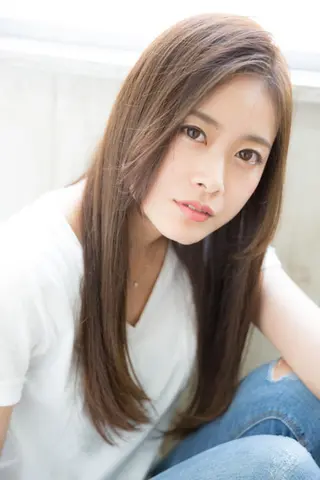 ロング カラー パーマ シェアサロン ルレイルのヘアスタイル