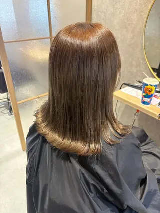 セミロング 【全席個室サロン】ef 西大寺×髪質改善ミルボンAujua認定サロン【エフ】所属・加嶋 ケイのヘアスタイル