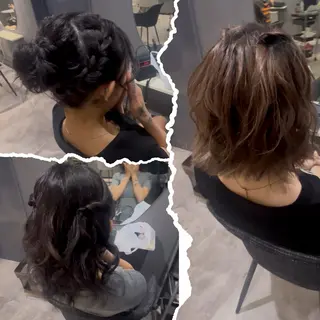 ミディアム ヘアアレンジ hair make salon CHANCE所属・hairset salonのヘアスタイル