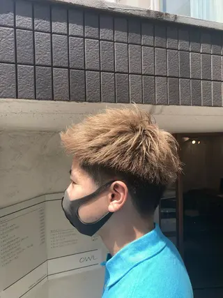 カラー メンズ FUJINO RYOのヘアスタイル