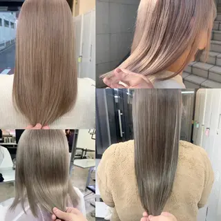 ロング カラー ヘアアレンジ ハイトーン/美髪矯正 🍃大江拓実のヘアスタイル