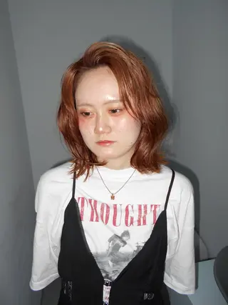 ミディアム カラー なりた るいのヘアスタイル