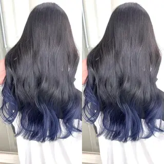 ロング カラー ブリーチ無しダブル カラー🦕まどかのヘアスタイル