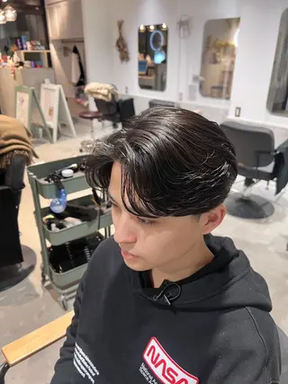 ミディアム パーマ メンズ メンズカットパーマ ✂️ JOYAのヘアスタイル