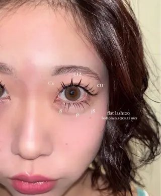 マツエク・マツパ NORA senaのマツエク・マツパデザイン