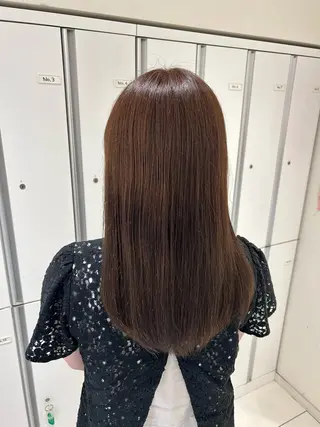 ロング カラー たけだゆめ ヘアカラー/髪質改善のヘアスタイル