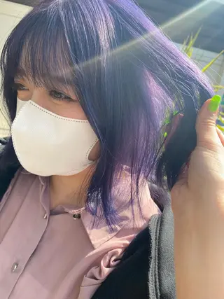 ミディアム カラー 🕶️佐藤 海李🐏のヘアスタイル