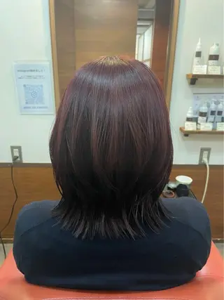 セミロング ムードコア関内店所属・カット無料　カット モデル募集中　網谷のヘアスタイル