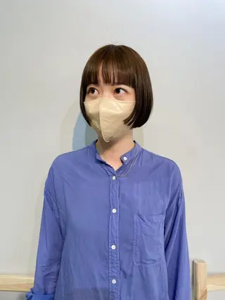 ショート カラー パーマ* 顔まわり似合わせのヘアスタイル