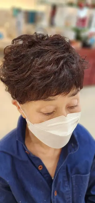 ショート カラー パーマ hairmake Juinのヘアスタイル