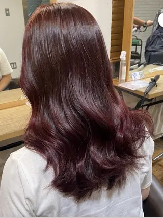 ロング カラー いいじま あきねのヘアスタイル