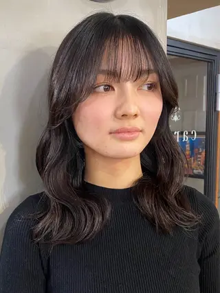 ミディアム 齋藤 リクのヘアスタイル