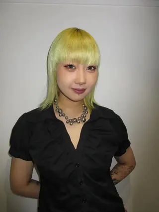 ミディアム カラー ボブ/個性派🪽🍀 堀内志茉のヘアスタイル