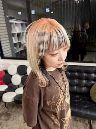 ミディアム カラー TOTA 唯一無二カラーのヘアスタイル