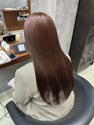 ロング カラー 韓国ヘア/透明感 カラー/金子 愛優のヘアスタイル