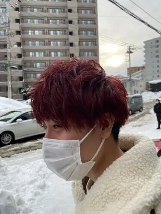 メンズ 波巻きスパイラル/ メンズパーマ/ゆうひのヘアスタイル