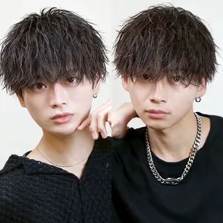 ショート パーマ メンズ メンズ特化AI TOKYODAIKIのヘアスタイル