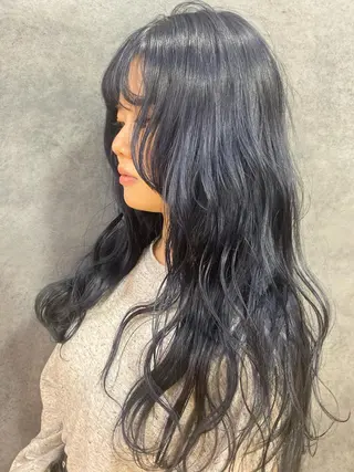 ロング カラー ヘアアレンジ メンズ キッズ ネイル マツエク・マツパ GO TODAY SHAiRE SALON所属・透明感カラー🤎 ゆりのヘアスタイル