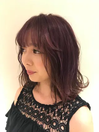 ミディアム カラー 清水 ちひろ ✄トップスタイリストのヘアスタイル