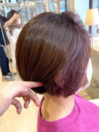 ショート カラー 30代からの大人 ショートのヘアスタイル
