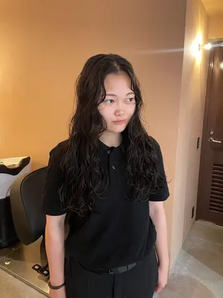 パーマ 松室 伶奈 パーマモデル募集中のヘアスタイル