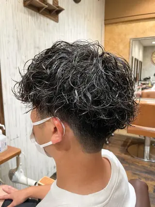 パーマ メンズ カラー/髪質改善 レイヤー/vagueのヘアスタイル