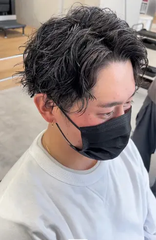 パーマ メンズ メンズパーマ/新潟/ 万代/高橋悠叶のヘアスタイル