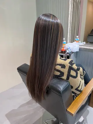 ロング カラー KIZU 髪質改善 オカルト怪談のヘアスタイル