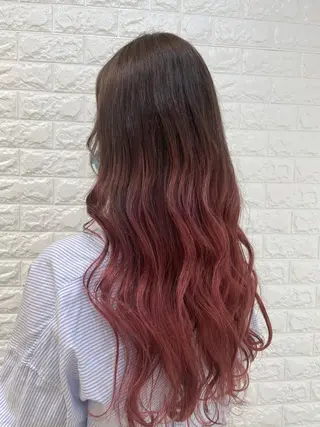 ロング カラー 福森 みずきのヘアスタイル