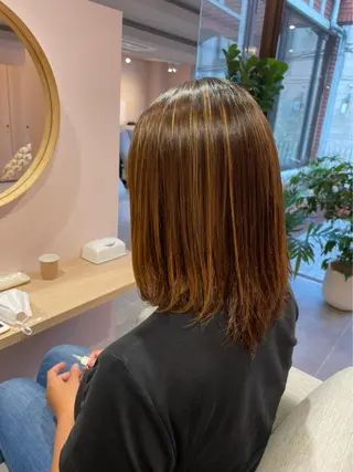 ミディアム nagisa /縮毛矯正のヘアスタイル