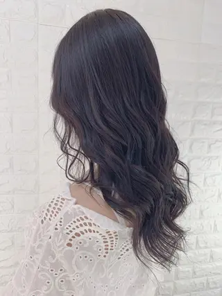 セミロング カラー 福森 みずきのヘアスタイル