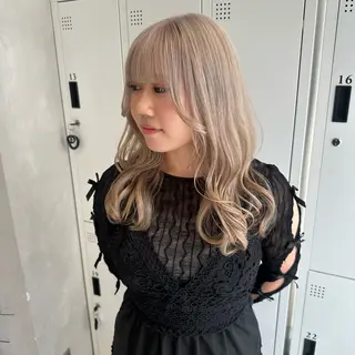 カラー デザインカラー/パー マ🦖外岡咲希🦖のヘアスタイル