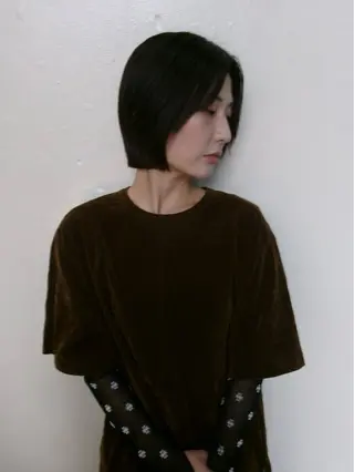 ショート ニワ/レイヤーカット /透明感カラー💎のヘアスタイル