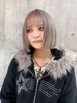 ショート カラー ヘアアレンジ メンズ のん🎀ハイトーン/ レイヤーカット🐳のヘアスタイル