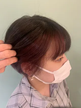 ショート カラー ハイトーン/メンズ/ ウルフ特化   小松のヘアスタイル