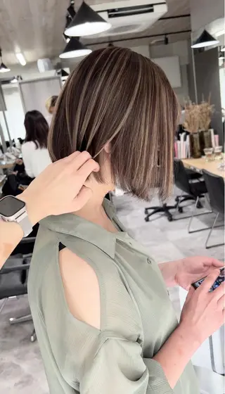 ショート REDEAL SHIBUYA所属・maya/レイヤー カット/ミインパーマのヘアスタイル