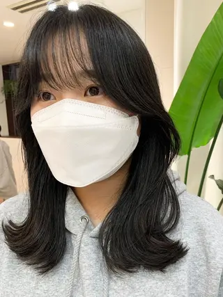 ミディアム 【韓国風くびれヘア】 joule小木曽輝のヘアスタイル