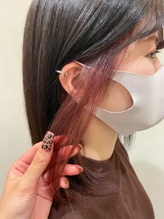 ミディアム カラー Amour なぐらのヘアスタイル