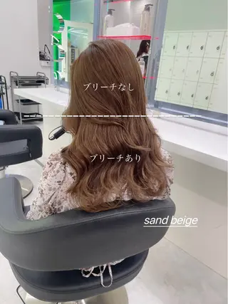 セミロング カラー ヘアアレンジ Ella所属・nana【艶髪】/ レイヤー/縮毛矯正のヘアスタイル