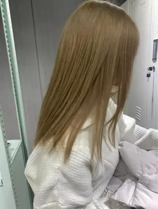 ロング カラー 暖色/まろベージュ/ シカタユウカのヘアスタイル