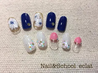 ネイル センター南 eclatのネイルデザイン