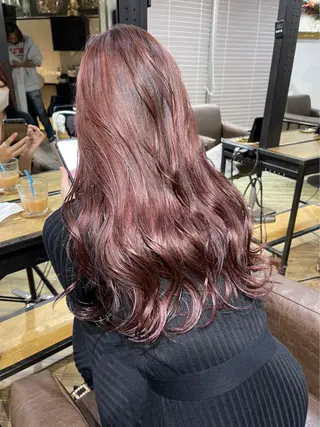 ロング 山影✨バレイヤージュ ハイライト✨メンズ◎のヘアスタイル