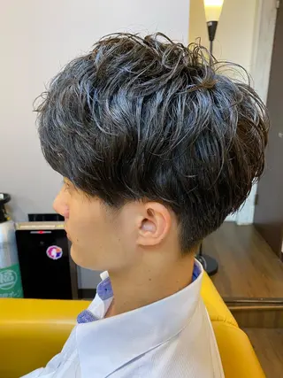 パーマ メンズ ヘアーデザイン ククイ所属・【緩パン】イトウ シンゴのヘアスタイル