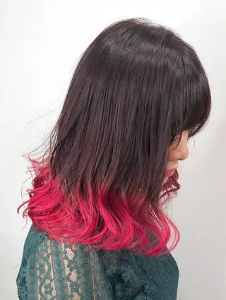 セミロング カラー  渡部 妃月のヘアスタイル