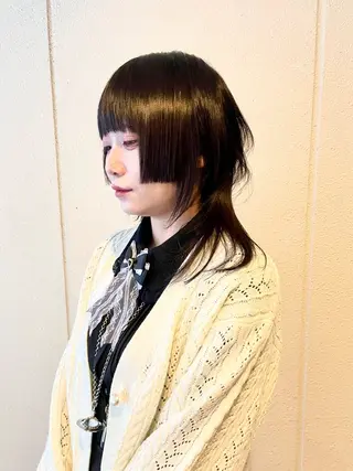 ミディアム ハイトーン/レイヤー /ウルフ⭐️永田⭐️のヘアスタイル