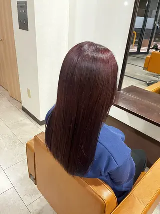 ロング カラー 長谷川 柚乃のヘアスタイル