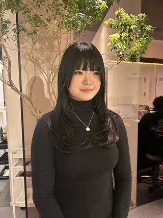 ロング 中原 優美のヘアスタイル