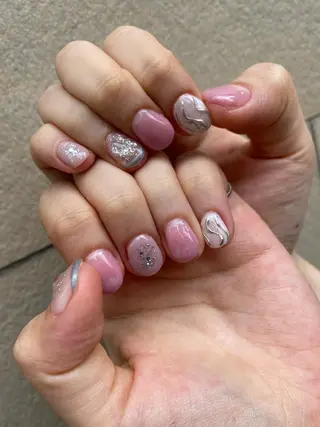 ショート カラー ヘアアレンジ ネイル マツエク・マツパ 💓💓彩 音💓💓のマツエク・マツパデザイン